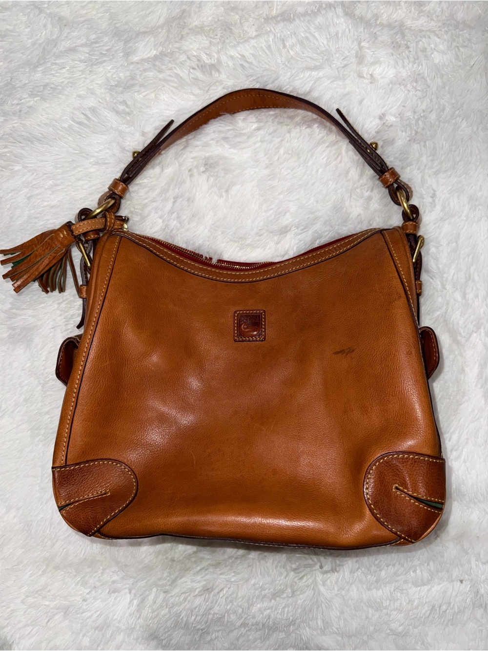 Dooney & Bourke Florentine Leather Side Pocket Hobo